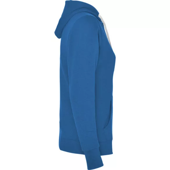 SU1068 - Hanorac cambrat in stil feminin - URBAN WOMAN - [Albastru royal/Alb]
