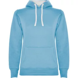   SU1068 - Hanorac cambrat in stil feminin - URBAN WOMAN - [Albastru celest/Alb]