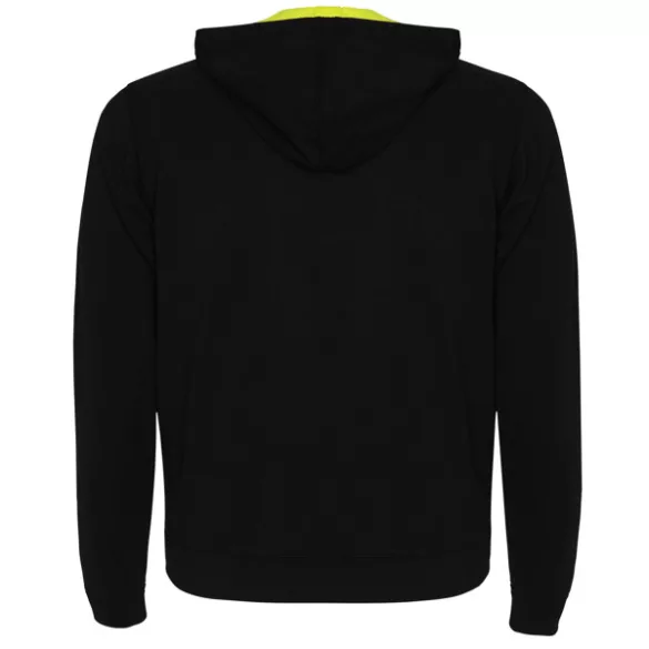 SU1105 - Hanorac cu detalii fluor - FUJI - [Negru/Galben fluorescent]
