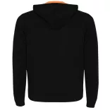 SU1105 - Hanorac cu detalii fluor - FUJI - [Negru/Portocaliu fluorescent]