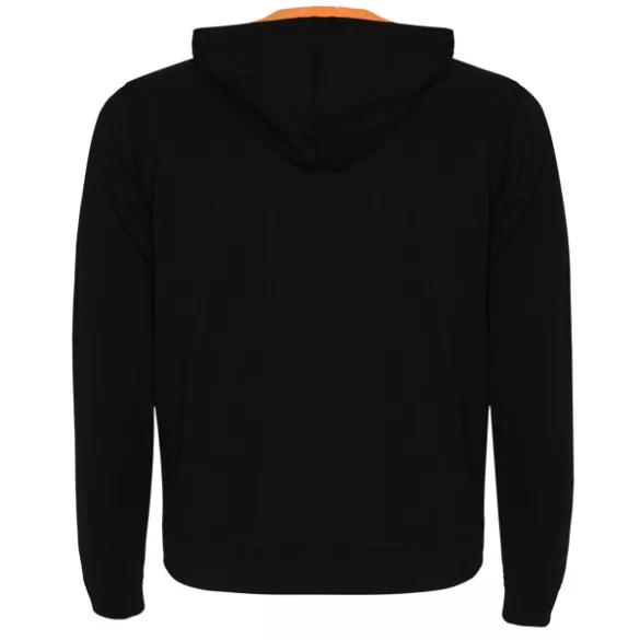 SU1105 - Hanorac cu detalii fluor - FUJI - [Negru/Portocaliu fluorescent]