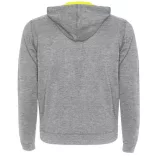 SU1105 - Hanorac cu detalii fluor - FUJI - [Heather grey/Fluor yellow]