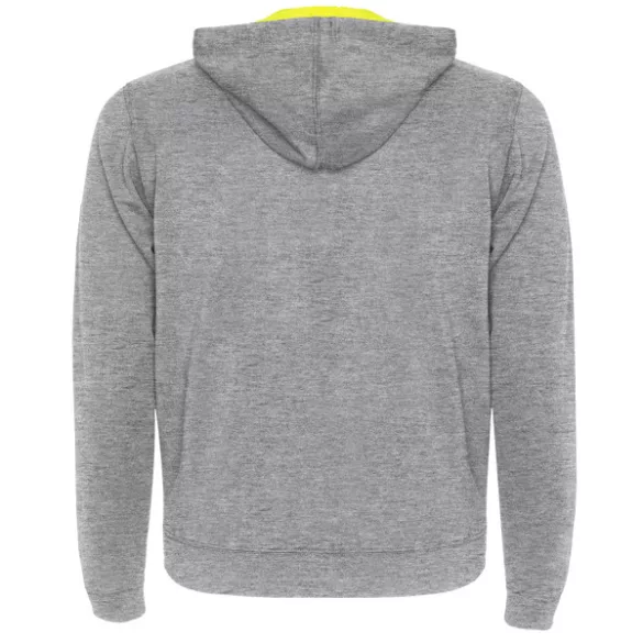 SU1105 - Hanorac cu detalii fluor - FUJI - [Heather grey/Fluor yellow]