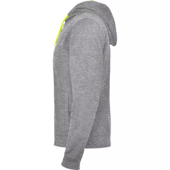 SU1105 - Hanorac cu detalii fluor - FUJI - [Heather grey/Fluor yellow]