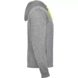 SU1105 - Hanorac cu detalii fluor - FUJI - [Heather grey/Fluor yellow]
