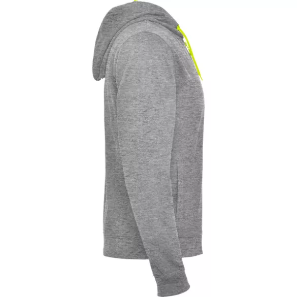 SU1105 - Hanorac cu detalii fluor - FUJI - [Heather grey/Fluor yellow]