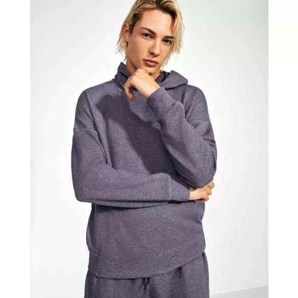 SU1119 - Hanorac unisex cu gluga - MANASLU - [Negru melanj]