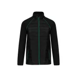 WK6147bl_kg - Jacheta unisex cu captusire dubla - DAYTODAY - [Black/Kelly Green]