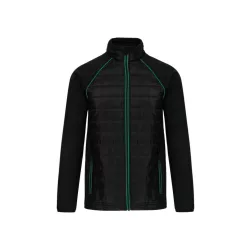  WK6147bl_kg - Jacheta unisex cu captusire dubla - DAYTODAY - [Black/Kelly Green]