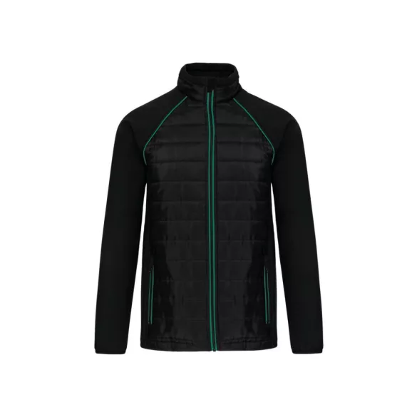 WK6147bl_kg - Jacheta unisex cu captusire dubla - DAYTODAY - [Black/Kelly Green]