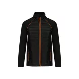WK6147bl_og - Jacheta unisex cu captusire dubla - DAYTODAY - [Black/Orange]