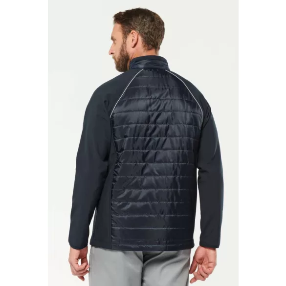 WK6147bl_og - Jacheta unisex cu captusire dubla - DAYTODAY - [Black/Orange]