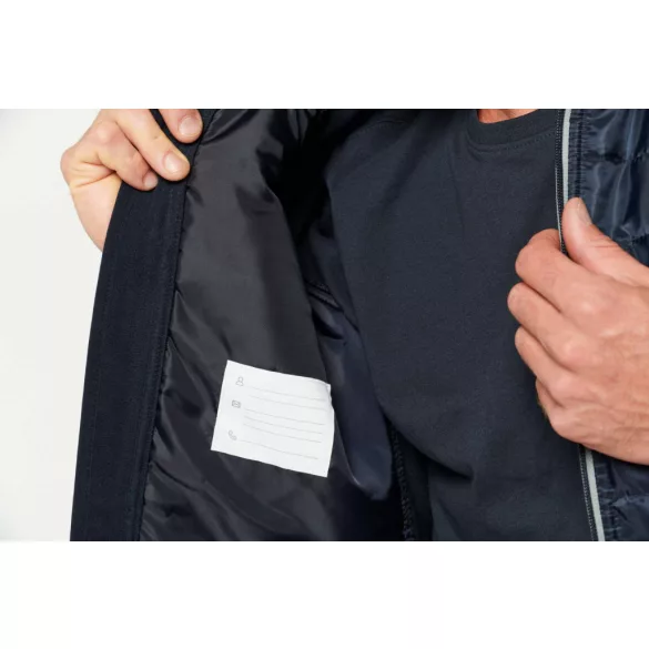 WK6147bl_og - Jacheta unisex cu captusire dubla - DAYTODAY - [Black/Orange]