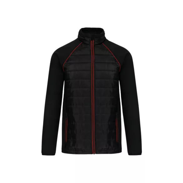 WK6147bl_re - Jacheta unisex cu captusire dubla - DAYTODAY - [Black/Red]