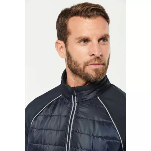 WK6147bl_re - Jacheta unisex cu captusire dubla - DAYTODAY - [Black/Red]