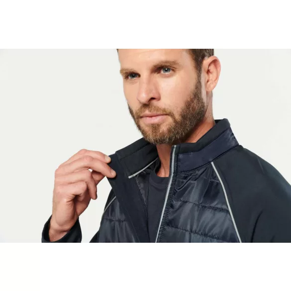 WK6147bl_re - Jacheta unisex cu captusire dubla - DAYTODAY - [Black/Red]