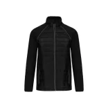 WK6147bl_sv - Jacheta unisex cu captusire dubla - DAYTODAY - [Black/Silver]