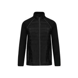   WK6147bl_sv - Jacheta unisex cu captusire dubla - DAYTODAY - [Black/Silver]