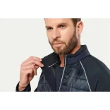 WK6147bl_ye - Jacheta unisex cu captusire dubla - DAYTODAY - [Black/Yellow]