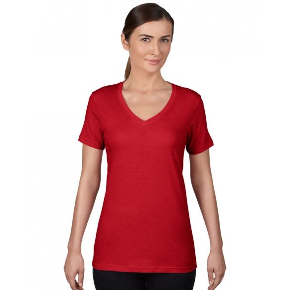 an392-Tricou-adult-dama-Anvil-Featherweight-Red