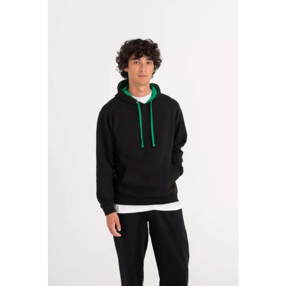 AWJH003 - Hanorac cu gluga - unisex - VARSITY HOODIE [Arctic White/French Navy]