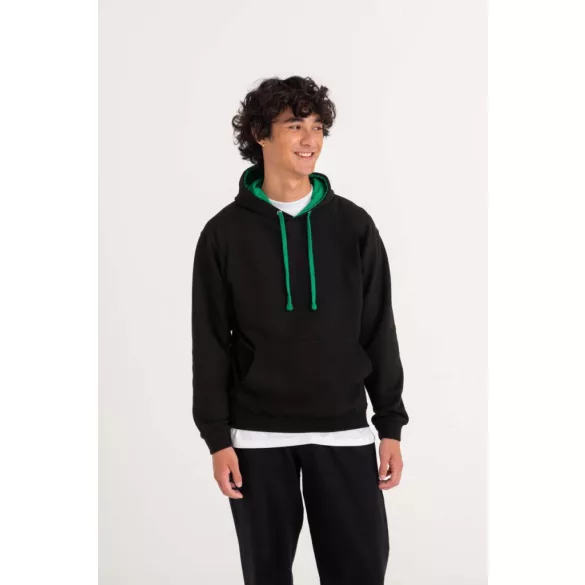 AWJH003 - Hanorac cu gluga - unisex - VARSITY HOODIE [Arctic White/French Navy]