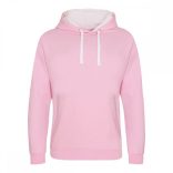 AWJH003-Hanorac-cu-gluga-unisex-VARSITY-HOODIE-Baby-Pink/Arctic-White