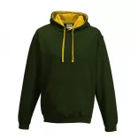 AWJH003-Hanorac-cu-gluga-unisex-VARSITY-HOODIE-Forest-Green/Gold