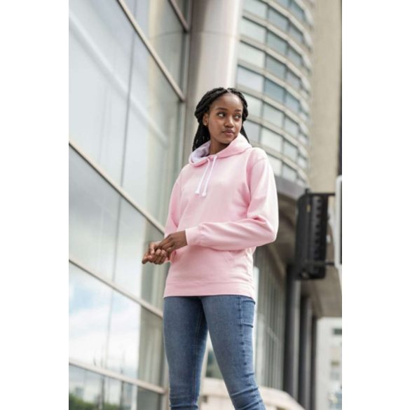 AWJH003-Hanorac-cu-gluga-unisex-VARSITY-HOODIE-Heather-Grey/French-Nav