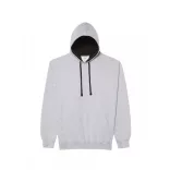 AWJH003-Hanorac-cu-gluga-unisex-VARSITY-HOODIE-Heather-Grey/Jet-Black