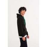 AWJH003 - Hanorac cu gluga - unisex - VARSITY HOODIE [Heather Grey/Sapphire Blue]