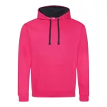 AWJH003-Hanorac-cu-gluga-unisex-VARSITY-HOODIE-Hot-Pink/French-Navy