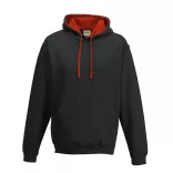 AWJH003-Hanorac-cu-gluga-unisex-VARSITY-HOODIE-Jet-Black/Fire-Red