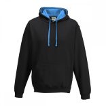 AWJH003-Hanorac-cu-gluga-unisex-VARSITY-HOODIE-Jet-Black/Sapphire-Blue