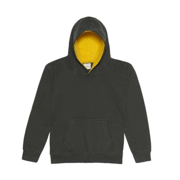 awjh003j - Hanorac cu gluga - copii - VARSITY HOODIE [Forest Green/Gold]