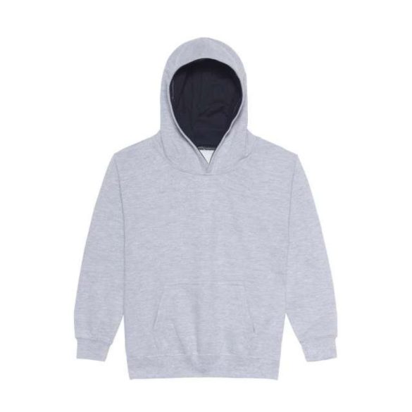awjh003j - Hanorac cu gluga - copii - VARSITY HOODIE [Heather Grey/French Navy]