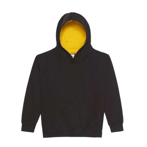 awjh003j - Hanorac cu gluga - copii - VARSITY HOODIE [Jet Black/Gold]