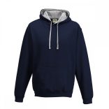 AWJH003-Hanorac-cu-gluga-unisex-VARSITY-HOODIE-New-French-Navy/Heather-Grey
