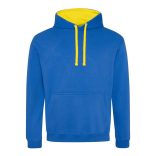 AWJH003 - Hanorac cu gluga - unisex - VARSITY HOODIE [Royal Blue/Sun Yellow]