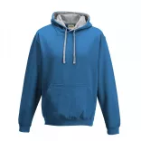 AWJH003-Hanorac-cu-gluga-unisex-VARSITY-HOODIE-Sapphire-Blue/Heather-Grey