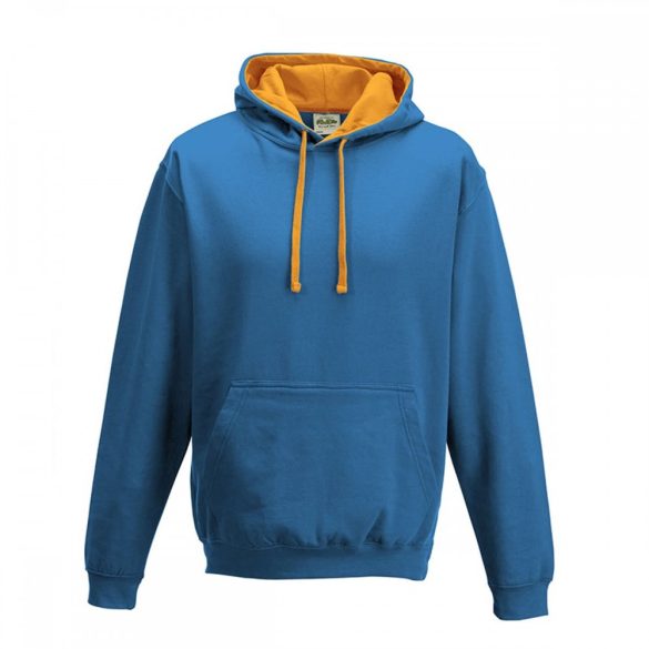 AWJH003-Hanorac-cu-gluga-unisex-VARSITY-HOODIE-Sapphire-Blue/Orange-Crush