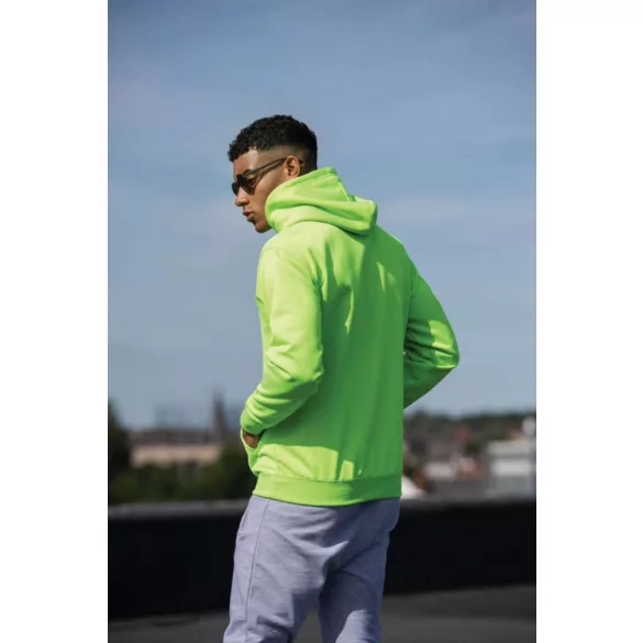 AWJH004-Hanorac-cu-gluga-unisex-ELECTRIC-HOODIE-Electric-Green