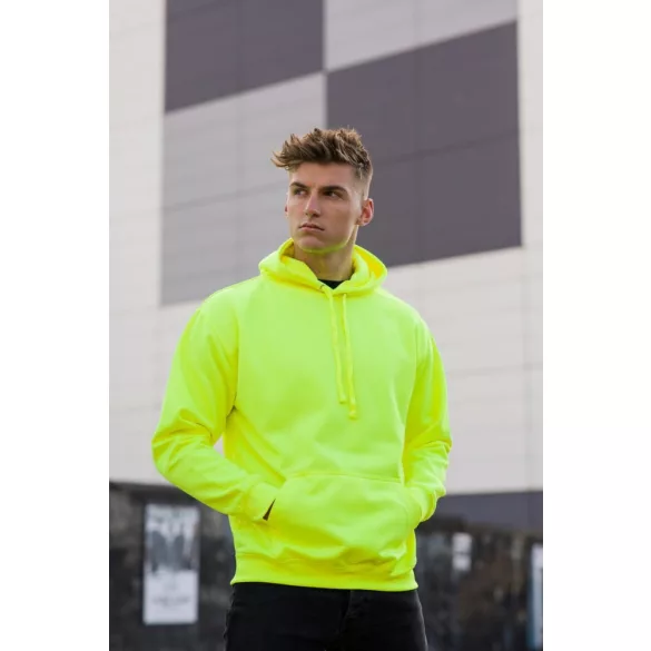 AWJH004-Hanorac-cu-gluga-unisex-ELECTRIC-HOODIE-Electric-Yellow