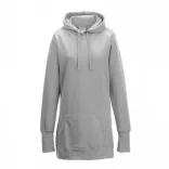 AWJH005-Hanorac-cu-gluga-dama-GIRLIE-LONGLINE-HOODIE-Heather-Grey