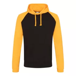   AWJH009 - Hanorac cu gluga - unisex - BASEBALL HOODIE [Jet Black/Gold]