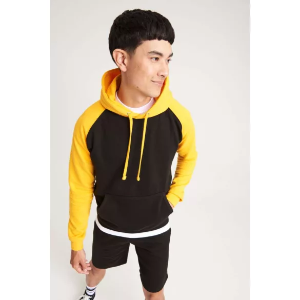 AWJH009 - Hanorac cu gluga - unisex - BASEBALL HOODIE [Jet Black/Gold]