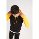 AWJH009 - Hanorac cu gluga - unisex - BASEBALL HOODIE [Jet Black/Gold]