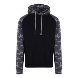   AWJH009 - Hanorac cu gluga - unisex - BASEBALL HOODIE [Solid Black/Black Camo]
