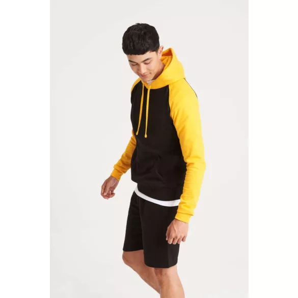 AWJH009 - Hanorac cu gluga - unisex - BASEBALL HOODIE [Solid Black/Black Camo]