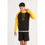 AWJH009 - Hanorac cu gluga - unisex - BASEBALL HOODIE [Solid Black/Black Camo]